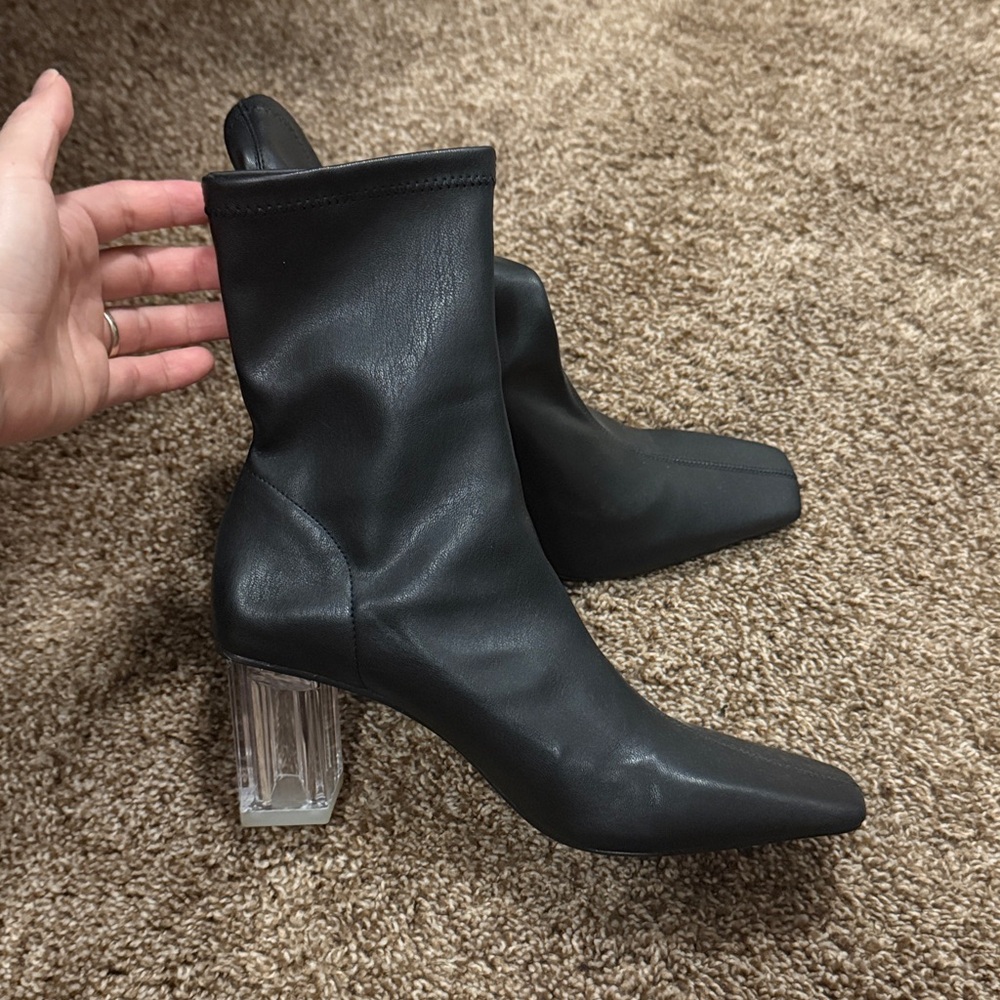 Zara Black Ankle Boots - Picture 7 of 7